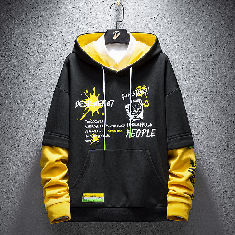 男士秋季2020新款韩版潮流连帽卫衣 pasok卫衣