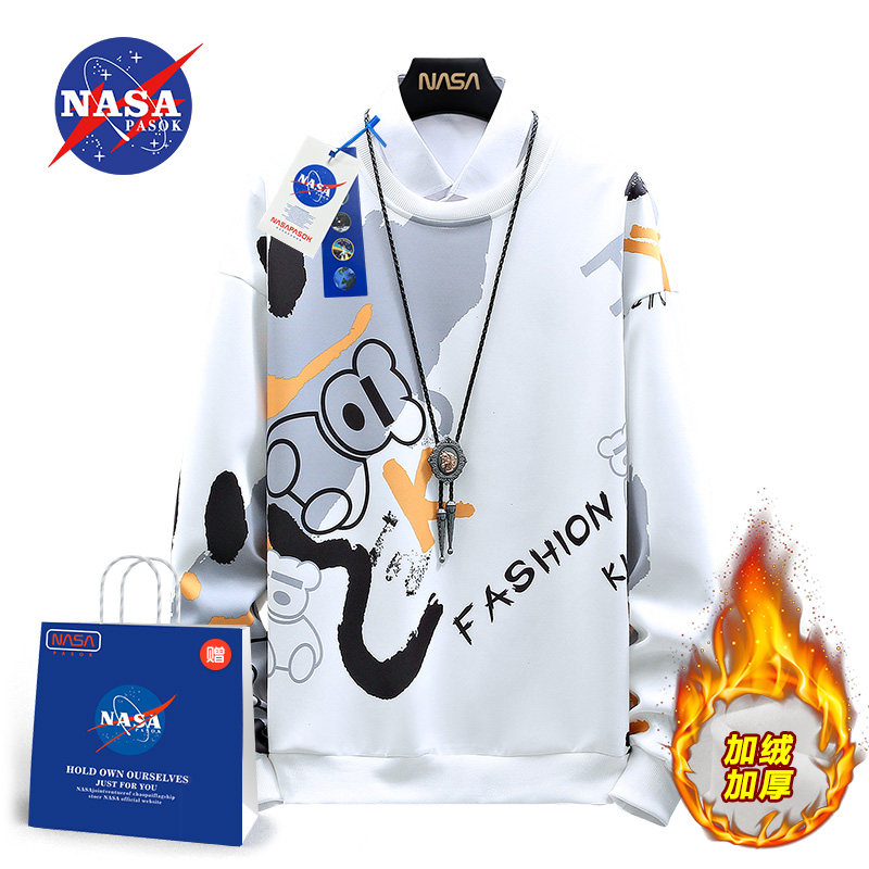 nasa旗舰店男冬季2021新款潮流卫衣 pasok卫衣