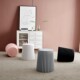 Nordic style simple cosmetic plastic stool