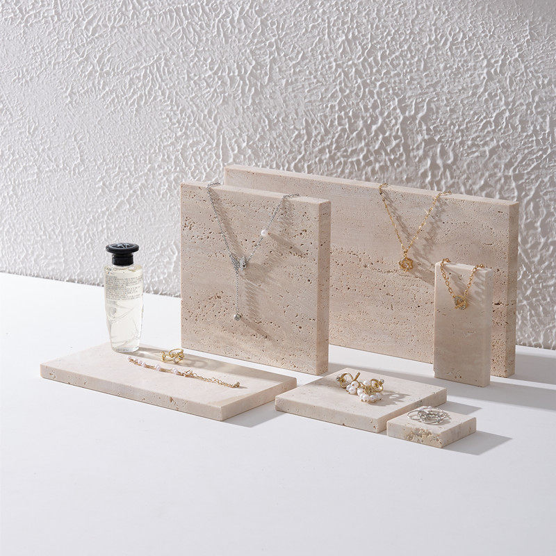 侘寂风洞石大理石托盘摆件装饰品珠宝陈列展示香薰蜡烛置物收纳盘,淘宝优惠券,粉丝福利购,淘宝优惠卷