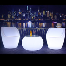 Colorful Led luminous casual table and chairs Creative bar table outdoor activities Wedding Reception FURNITURE LUMINOUS TABLE AND CHAIRS