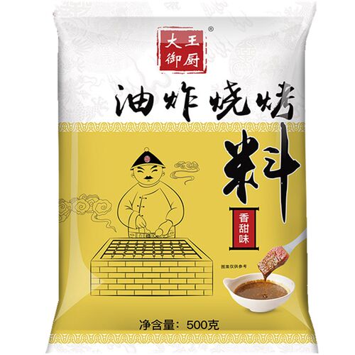 大王御厨 油炸烧烤料香甜味面筋炸串撒料烧烤酱刷料500g多省包邮 - 图3