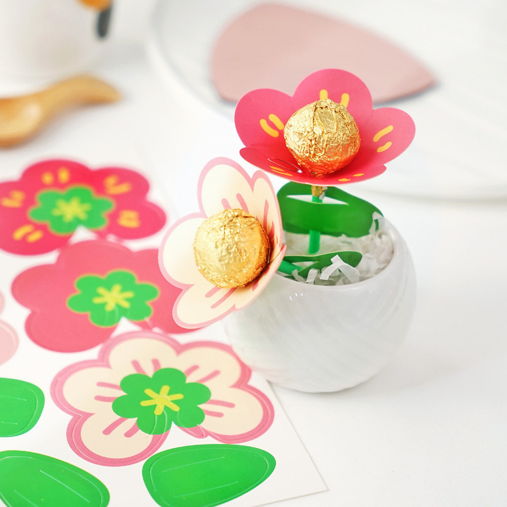 送你一朵小红花棒棒糖装饰卡零食包装留言卡下午茶糖果包装小礼品,淘宝优惠券,粉丝福利购,淘宝优惠卷