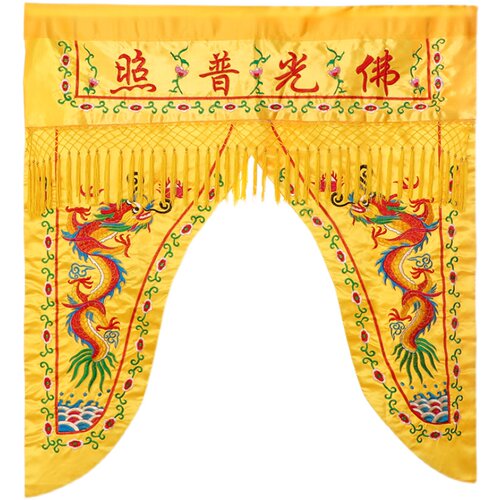 龙门帐刺绣佛帐光普照龙帐挂幡堂像遮挡帘神帐幔帐 - 图3