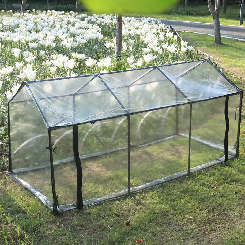 矮款大棚包塑铁管支架遮阳防虫阳台暖房多肉花卉植物保温过冬暖棚