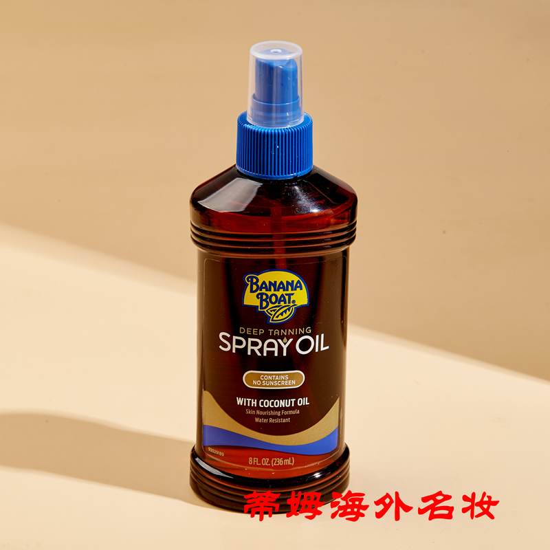 Banana Boat/香蕉船美黑防晒油喷雾SPF4身体保湿小麦古铜健康肤色 - 图1