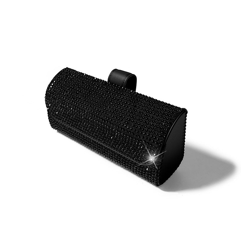 镶钻车用眼镜夹女汽车遮阳板眼镜盒票据夹车用眼镜架证件收纳夹,淘宝优惠券,粉丝福利购,淘宝优惠卷