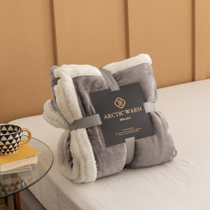 北欧加厚保暖双层北极绒毛毯羊羔绒珊瑚绒毯子法莱绒床单午休毯