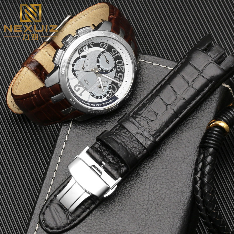 斯沃琪yrs403 412 402g真皮手表带 nexuiz力热配件