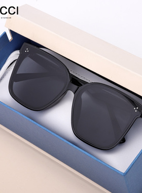 GM偏光墨镜女太修饰方圆脸了