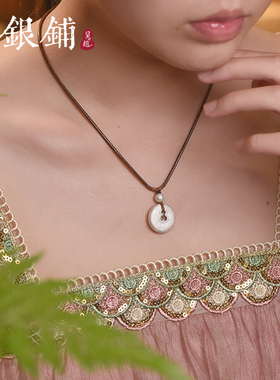 S925银清葫吊坠国潮纯银吊坠项链