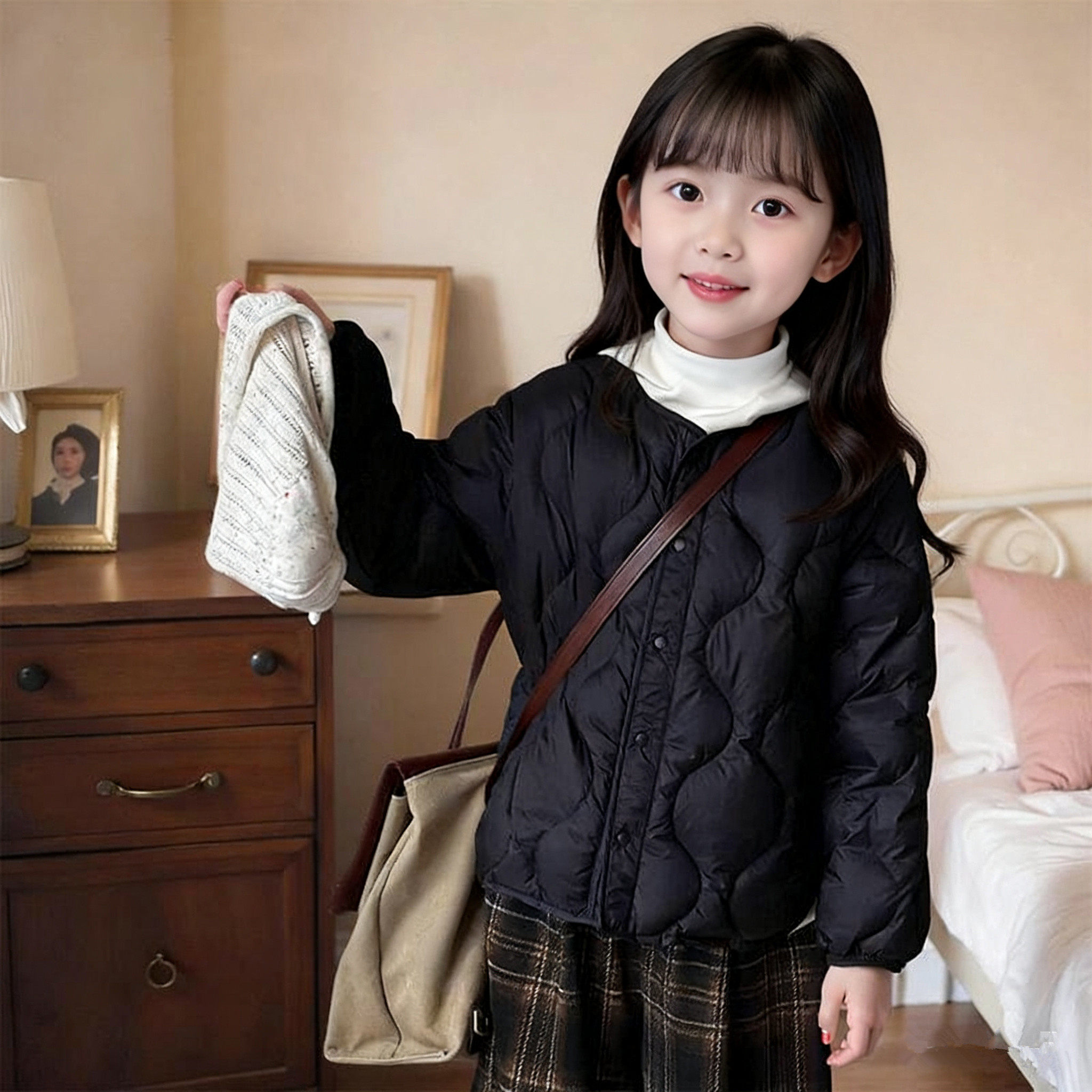 儿童轻薄款夹棉服内胆短款男女童中大童小童学生校服神器内搭外套,淘宝优惠券,粉丝福利购,淘宝优惠卷