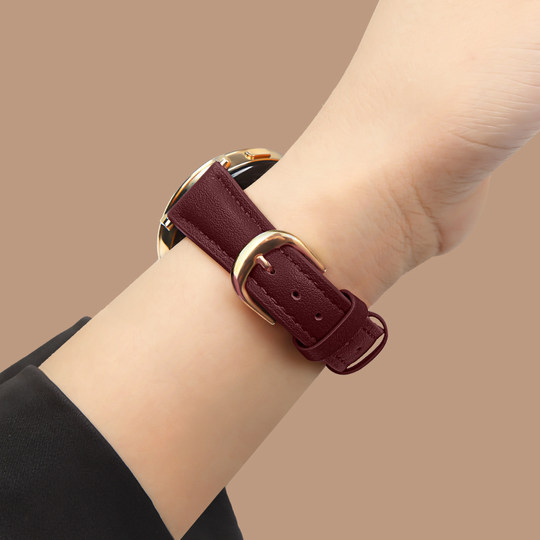 Uston is suitable for Huawei gt5/4 genuine leather watch strap