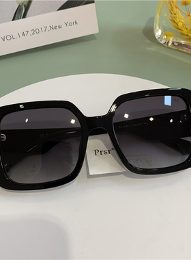 2021新款帕莎太阳镜黑色简约气质眼镜女潮方框防紫外线墨镜PS1036