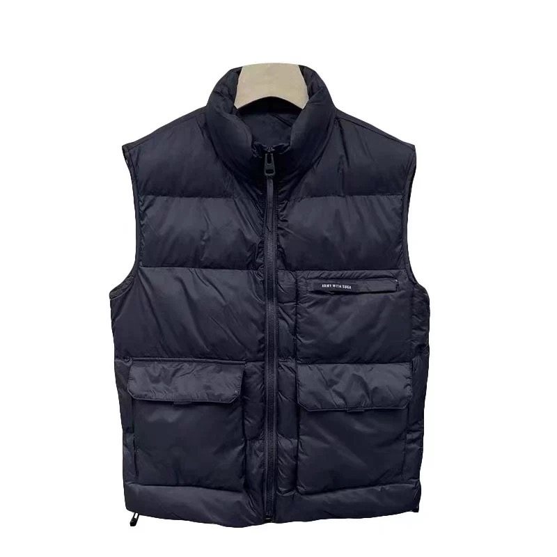 2025秋季新款丝绒棉马甲男欧洲站潮牌立领百搭坎肩保暖休闲背心男,淘宝优惠券,粉丝福利购,淘宝优惠卷