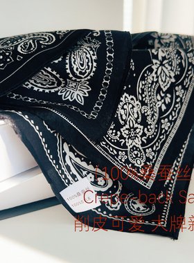 bandana薄款腰果花春夏小方巾