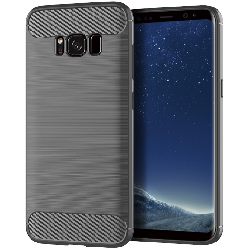 适用三星Galaxy S8 Plus手机壳 三星S8+保护套拉丝纹全包防摔软壳