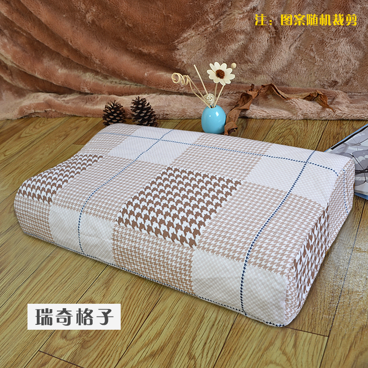 夏季泰国乳胶枕头套 62x37全棉按摩大颗粒高低枕套 护颈椎纯棉