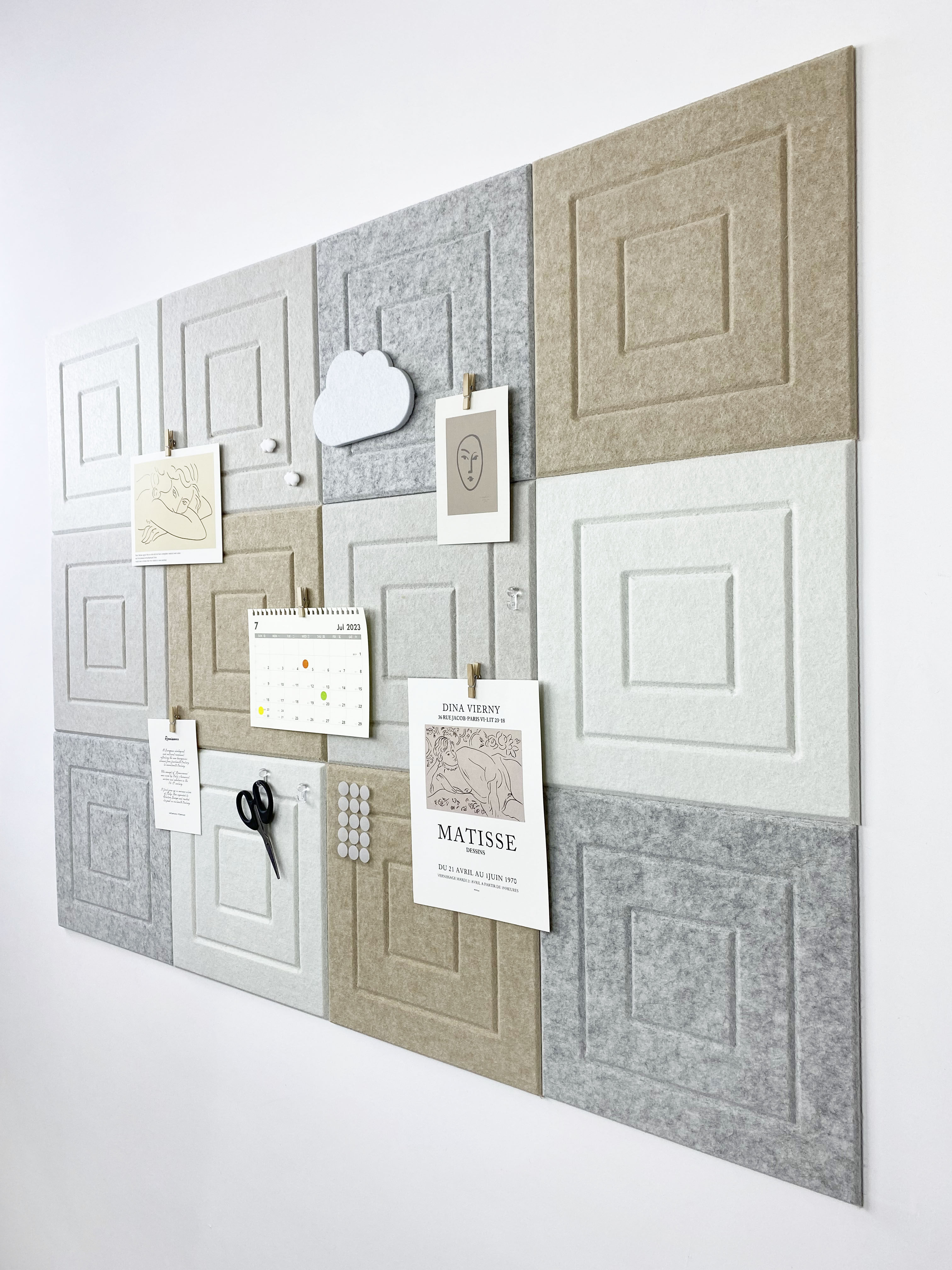 回形纹毛毡板留言板照片墙装饰北欧风格背景墙贴软木板公告记事板,淘宝优惠券,粉丝福利购,淘宝优惠卷