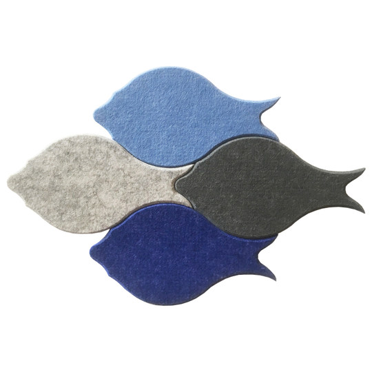 Living room 3D three-dimensional wall stickers fish-shaped felt are more than available every year