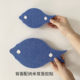Living room 3D three-dimensional wall stickers fish-shaped felt are more than available every year