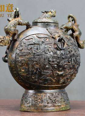 御如意铜摆件复古怀旧