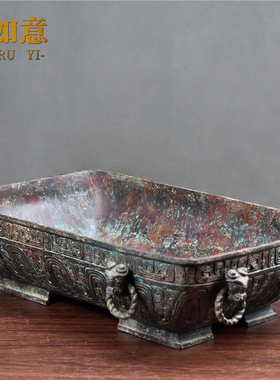 御如意铜摆件复古怀旧