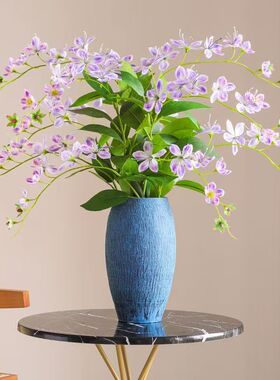 轻奢仿真花垂丝茉莉假花客厅玄关摆设绿植装饰花艺餐桌花瓶摆件