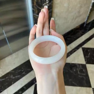【手镯带证书】新疆羊脂白玉手镯