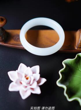 【520送礼】新疆白玉手镯少女旺夫玉镯子送礼老婆闺蜜礼物【DYJ】