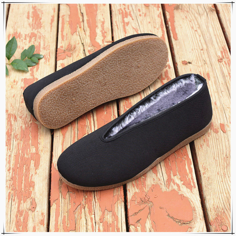 冬季保暖民族风男棉鞋圆口鞋元口老北京布鞋老人爸爸鞋软底牛筋底,淘宝优惠券,粉丝福利购,淘宝优惠卷