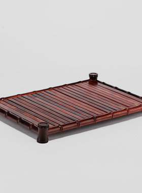 老挝实木交趾黄檀托盘工艺品