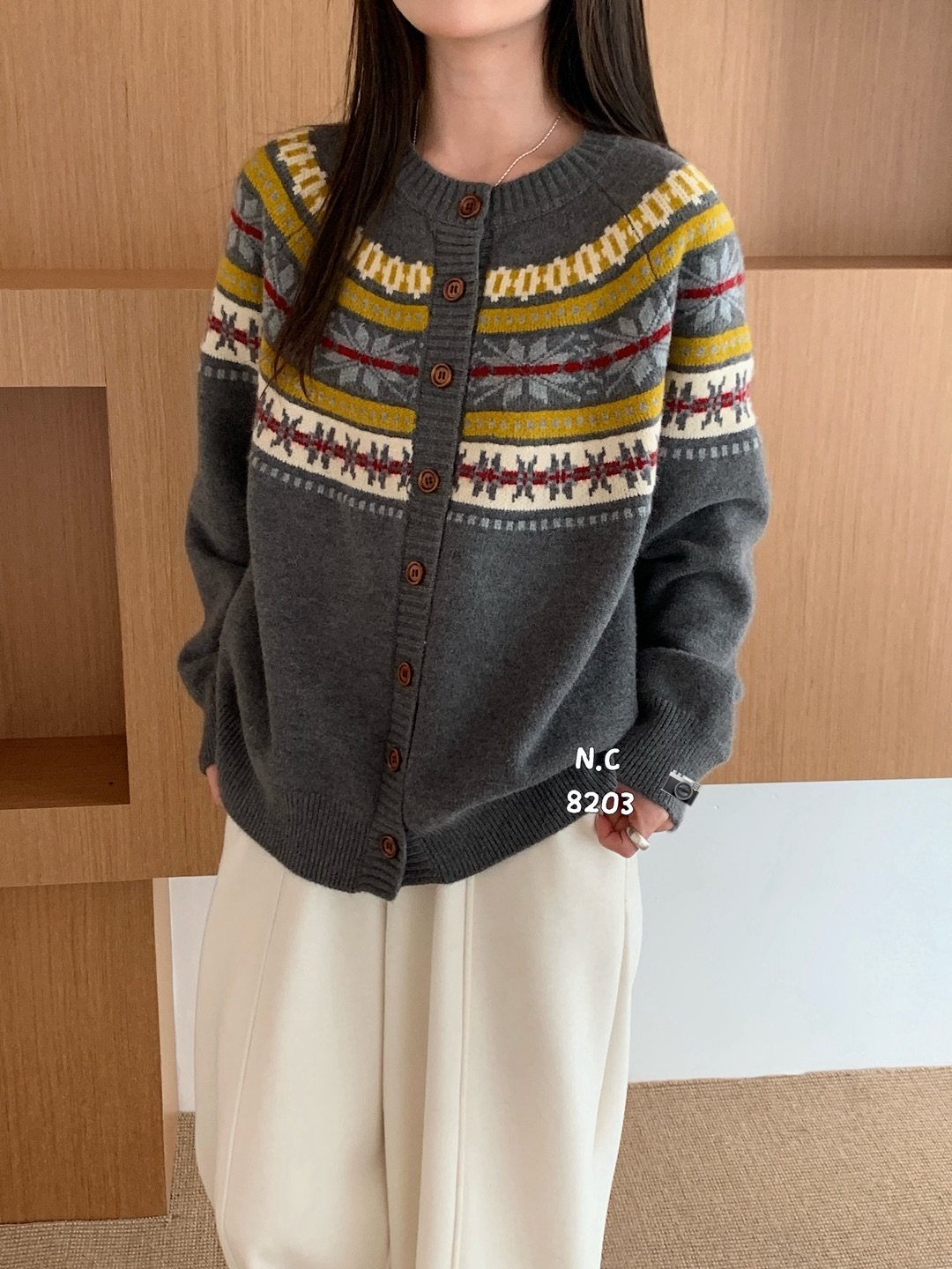 2025复古慵懒风费尔岛圣诞红色毛衣女秋冬减龄休闲针织衫毛衣上衣,淘宝优惠券,粉丝福利购,淘宝优惠卷