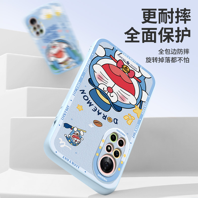 魔法叮当猫适用华为nova8手机壳11液态硅胶nova9pro保护套可爱卡通10全包防摔7se高级感6女款nove5i网红新款 - 图3