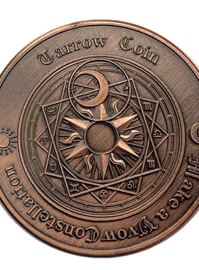 手把玩魔术塔罗星座爱情纪念章