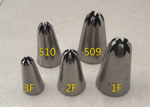sakura flower tip 1F 2F 3F 509 510 樱花大号小号 樱花裱花嘴 - 图3