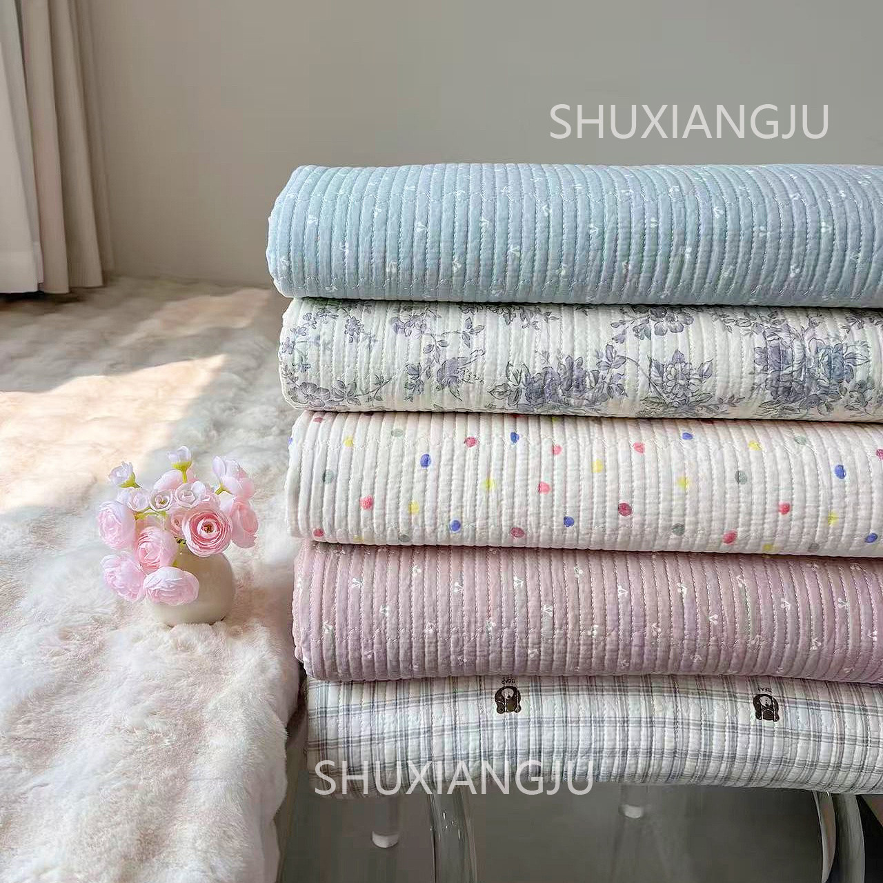 A类纯棉床盖单件四季通用宿舍全棉榻榻米夹棉厚床单人三件套防滑,淘宝优惠券,粉丝福利购,淘宝优惠卷