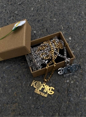 KeepingGear新款~项链银色/金色 双孔/单孔 不掉色