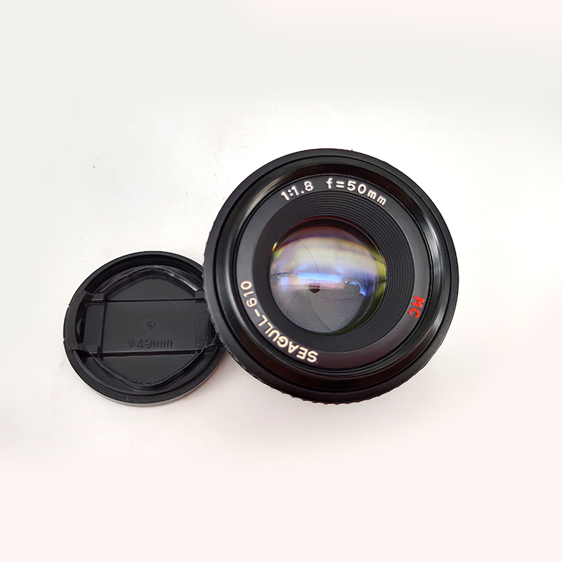 全新海鸥50mm/1.8定焦镜头可转接微单单反美能达MD口X700 DF300用