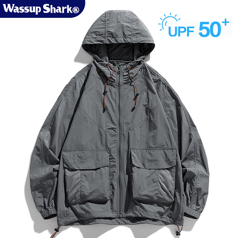 Wassup Shark防晒衣外套男女夏季冰丝薄款防紫外线户外骑行防晒服,淘宝优惠券,粉丝福利购,淘宝优惠卷