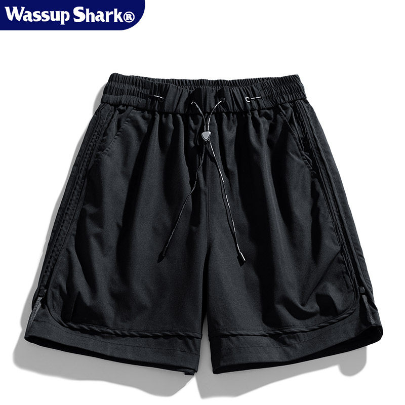 Wassup shark彩色冰丝速干短裤男夏季纯色百搭宽松运动沙滩五分裤,淘宝优惠券,粉丝福利购,淘宝优惠卷