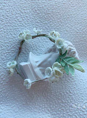 微钩永生花手工钩织蕾丝线花朵手环女生饰品手链礼物清新梨花