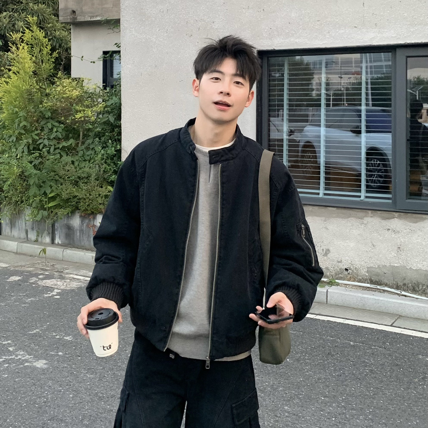 黑色短款巴恩风轻薄羽绒服男款2025新款冬季工装夹克加厚保暖外套,淘宝优惠券,粉丝福利购,淘宝优惠卷