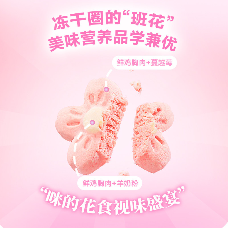 布兰德樱花鲜鲜冻干高纯鱼油冻干主食猫咪磨牙洁齿美毛饼干omega3,淘宝优惠券,粉丝福利购,淘宝优惠卷