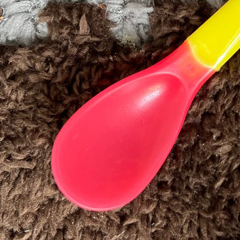 硅胶餐具防摔断小勺子儿童宝宝吃饭感温汤勺新生婴幼儿辅食喂药勺,淘宝优惠券,粉丝福利购,淘宝优惠卷