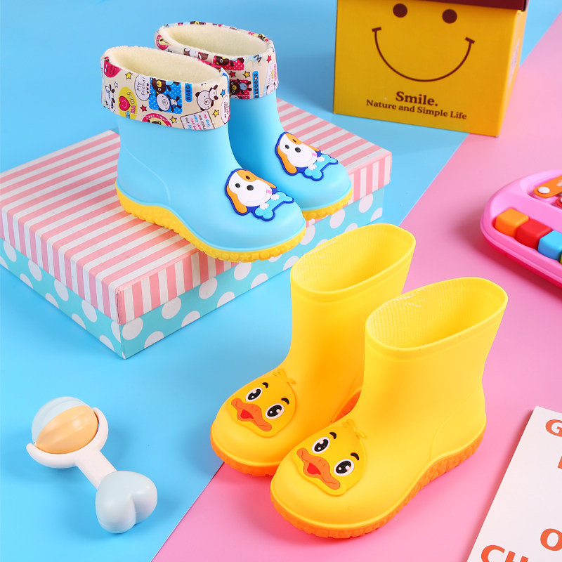 宝宝雨鞋男童女童卡通黄鸭雨靴女童幼儿防滑小孩胶鞋子儿童水筒鞋,淘宝优惠券,粉丝福利购,淘宝优惠卷