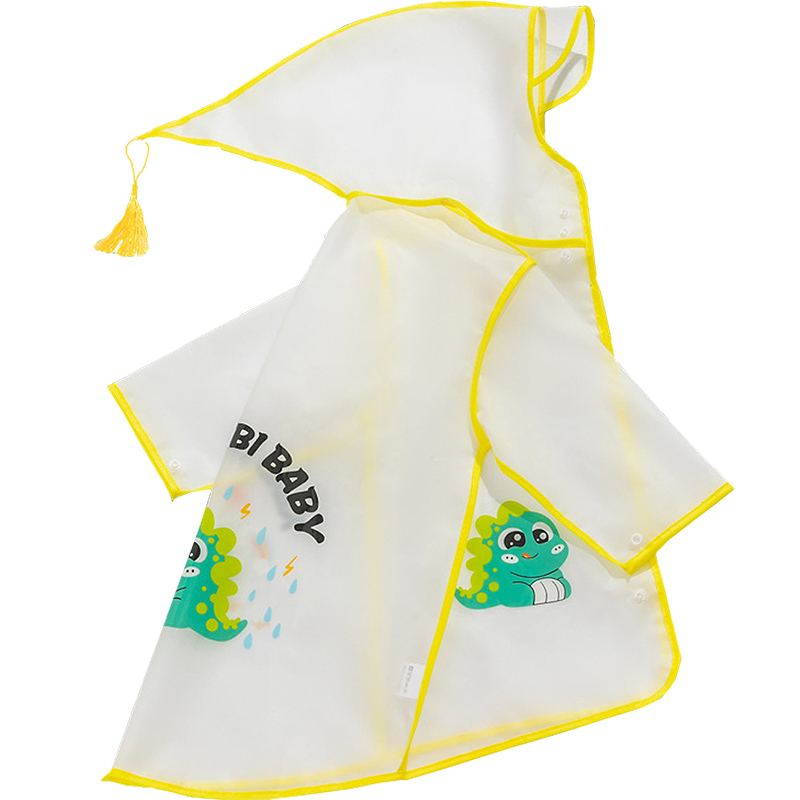 可爱卡通儿童雨衣男童女童宝宝婴儿防水雨披幼儿园小学生透明雨具 - 图3