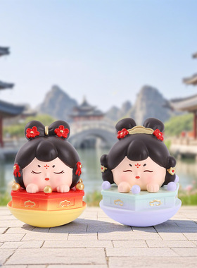 古风桌面摆件玉奴娇不倒翁