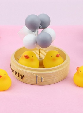 汽车蒸笼可爱风情人节礼物摆件