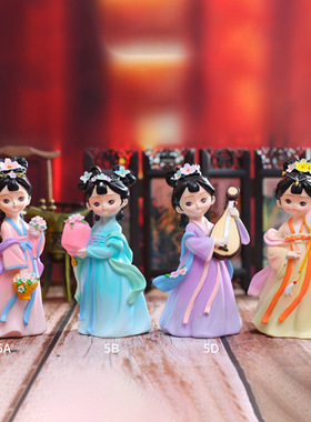 国潮古风倾城佳人摆件家居客厅